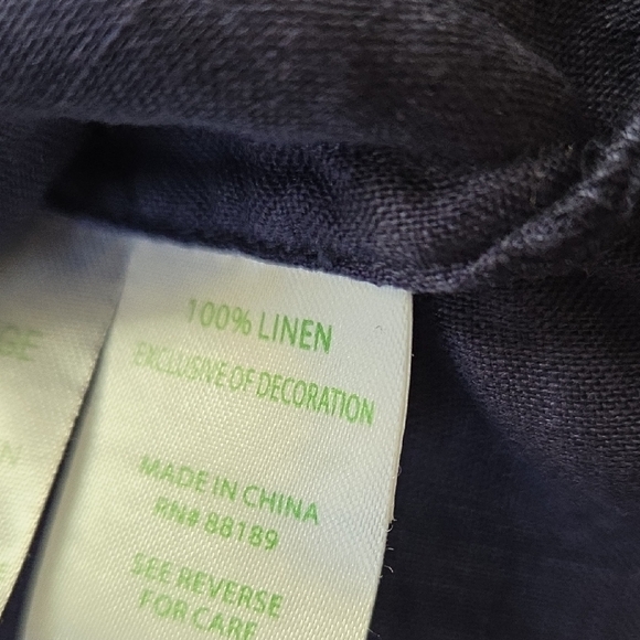 Lilly Pulitzer Amelia Island Tunic Navy Linen - Picture 5 of 5